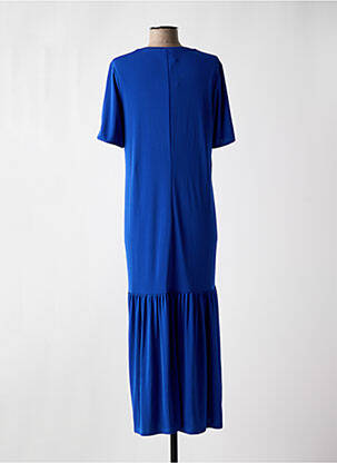 Robe longue manches courtes manches courtes bleu PERSONA BY MARINA RINALDI femme