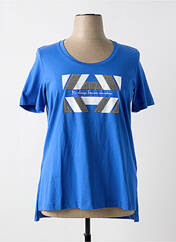 T-shirt bleu PERSONA BY MARINA RINALDI pour femme seconde vue