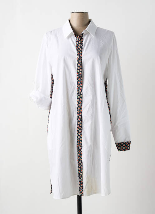 Robe mi-longue blanc PERSONA BY MARINA RINALDI pour femme