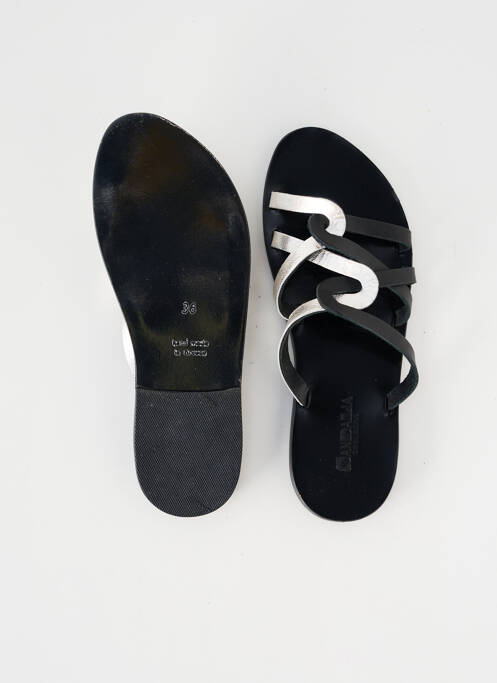 Mules/Sabots argent SANDALIA CYCLADES pour femme