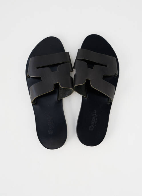 Mules/Sabots noir SANDALIA CYCLADES pour femme