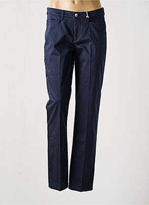 Pantalon slim tissage popeline taille normale bleu MAC femme