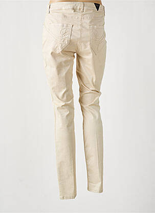 Pantalon slim tissage popeline taille normale beige AIRFIELD femme