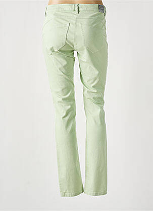 Pantalon slim tissage popeline taille normale vert AIRFIELD femme