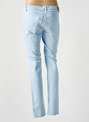 Pantalon slim tissage popeline taille normale bleu AIRFIELD femme