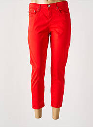 Pantalon 7/8 stretch taille normale rouge FUEGO WOMAN femme