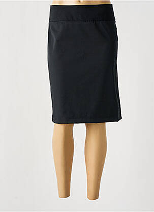 Jupe mi-longue stretch noir AIRFIELD femme