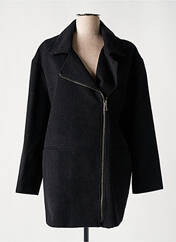 Manteau long noir NATHALIE CHAIZE pour femme seconde vue