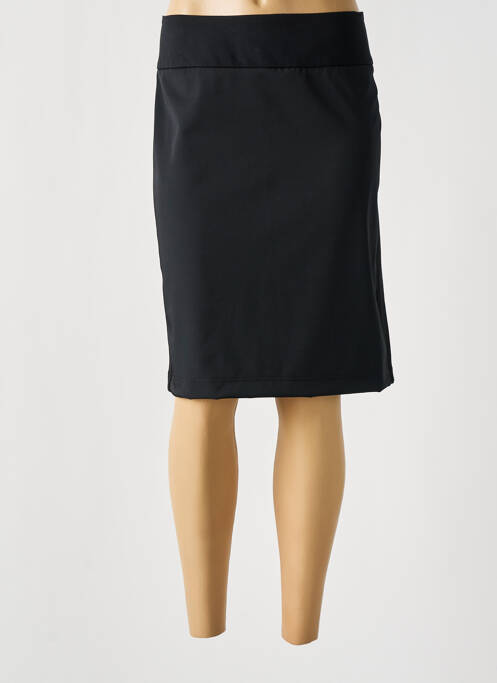 Jupe mi-longue taille haute noir AIRFIELD femme