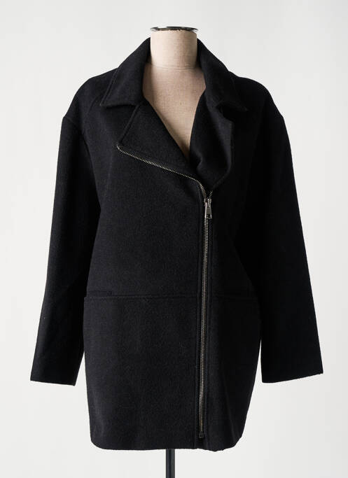 Manteau long noir NATHALIE CHAIZE pour femme