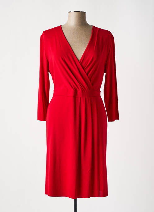 Robe mi-longue rouge LA FEE MARABOUTEE pour femme