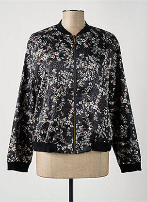 Blouson col v noir PAUSE CAFE femme