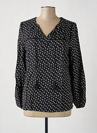 Blouse imprimé fantaisie manches longues noir PAUSE CAFE femme