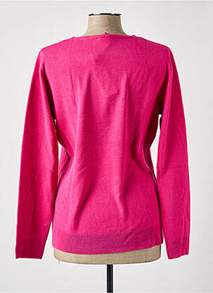 Pull resserrée sur le bas manches longues rose fonce FELINO femme