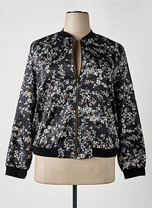 Blouson col v noir PAUSE CAFE femme