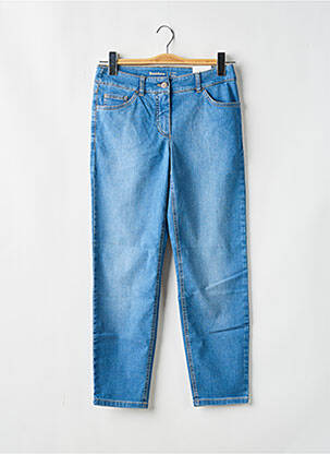 Pantalon 7/8 fermeture zippée sous rabat boutonné taille normale bleu GERRY WEBER femme