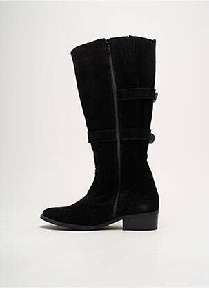Bottes nubuck talon de 4 à 6cm noir ARIMA femme