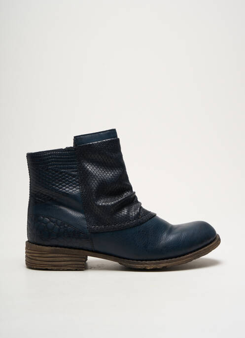 Bottines/Boots bleu RIEKER pour femme