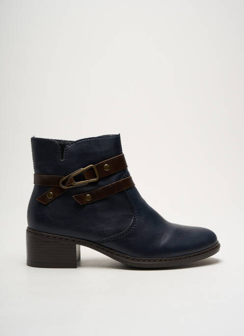 Bottines/Boots bleu RIEKER pour femme