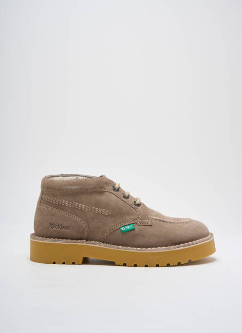 Bottines/boots nubuck talon bas beige KICKERS homme