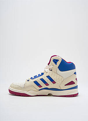 Baskets matière lisse talon plat jusqu'à 3cm beige ADIDAS femme