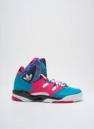 Baskets matière lisse talon de 4 à 6cm bleu ADIDAS femme
