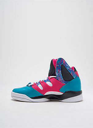 Baskets matière lisse talon de 4 à 6cm bleu ADIDAS femme