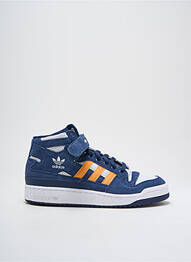 Baskets nubuck bout rond bleu ADIDAS homme