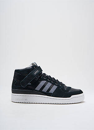 Baskets nubuck bout rond noir ADIDAS homme