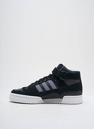 Baskets nubuck bout rond noir ADIDAS homme