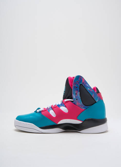 Baskets matière lisse talon de 4 à 6cm bleu ADIDAS femme