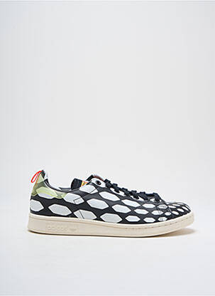 Baskets tissage satiné bout rond noir ADIDAS homme