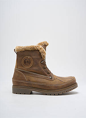 Bottines/boots matière lisse talon bas marron PANAMA JACK homme