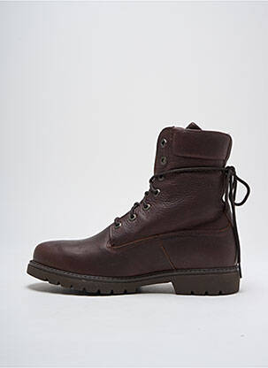 Bottines/boots tissage satiné talon bas marron PANAMA JACK homme