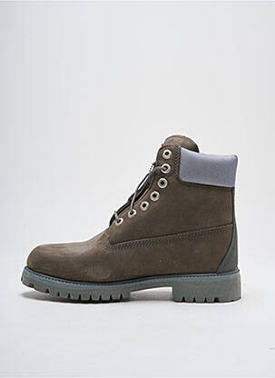 Bottines/boots tissage satiné talon bas gris TIMBERLAND homme
