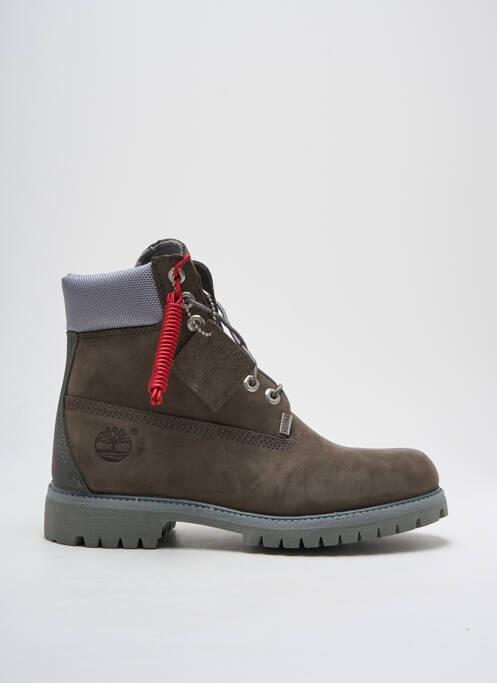 Bottines/boots tissage satiné talon bas gris TIMBERLAND homme