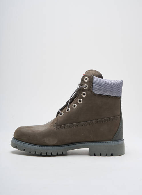 Bottines/boots tissage satiné talon bas gris TIMBERLAND homme