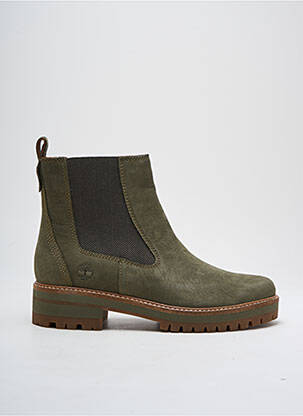 Bottines/boots nubuck talon de 4 à 6cm vert TIMBERLAND femme