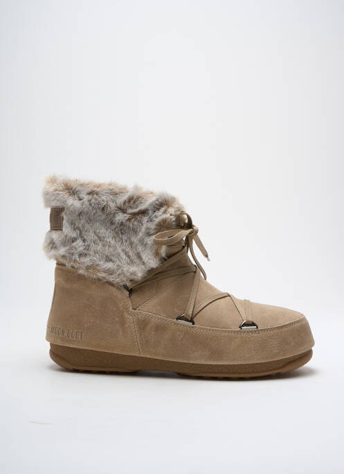Bottines/Boots beige MOON BOOT pour femme