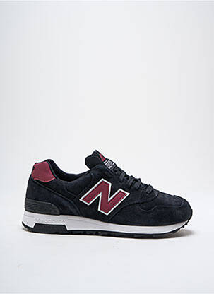 Baskets tissage satiné bout rond noir NEW BALANCE homme