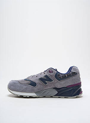Baskets nubuck talon de 4 à 6cm gris NEW BALANCE femme