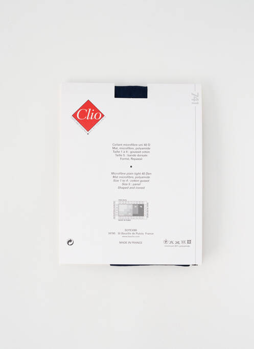 Collants bleu CLIO pour femme