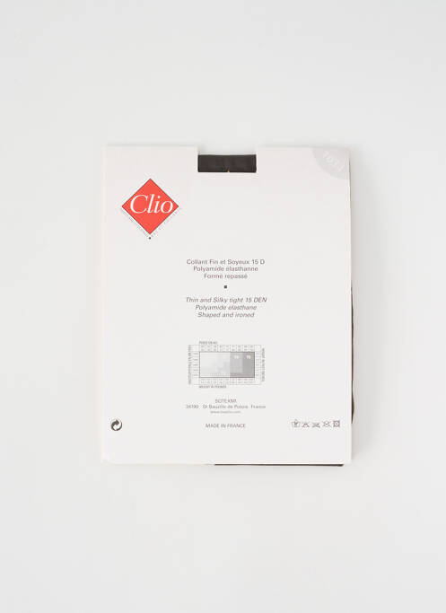 Collants gris CLIO pour femme