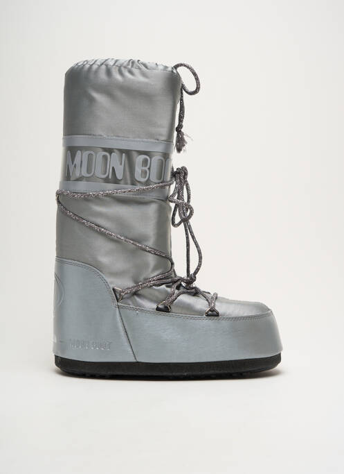 Bottes argent MOON BOOT pour femme