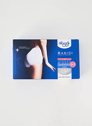 Culotte haute stretch blanc SLOGGI femme