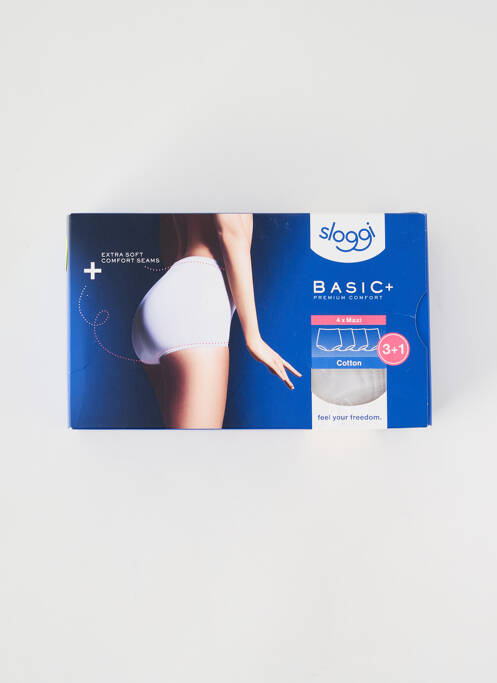 Culotte haute stretch blanc SLOGGI femme
