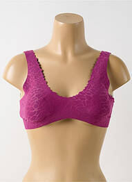 Soutien-gorge sans armature haut soutien-gorge avec mousse de rembourrage amovible violet SLOGGI femme
