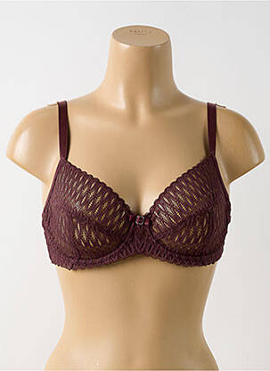 Soutien-gorge effet matière satinée haut soutien-gorge emboitant violet TRIUMPH femme