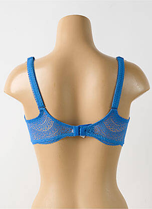 Soutien-gorge effet matière satinée haut soutien-gorge emboitant bleu SIMONE PERELE femme