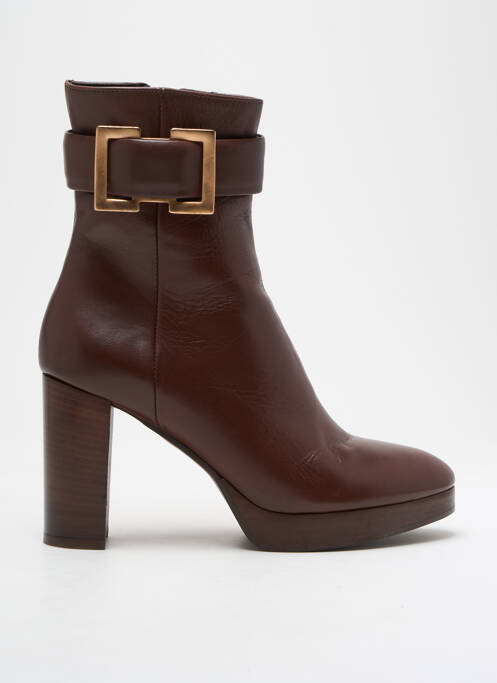 Bottines/Boots marron ELISA LANCI pour femme
